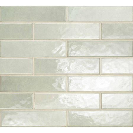 MSI Renzo Jade 3 In. X 12 In. Glossy Ceramic Green Wall Tile, 22PK ZOR-PT-0112